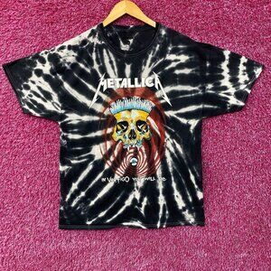 Metallica Vertigo You Will Be Rock Spiral Tie Dye T-Shirt Large